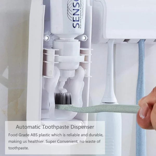 Toothpaste Dispenser with Toothbrush Holder - Image 5